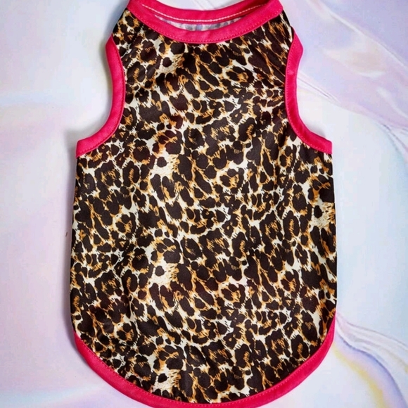 Leopard Print Dog/Cat Tank - Picture 1 of 7